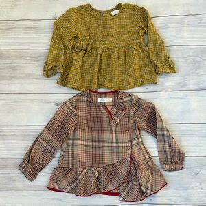 Zara Babygirl Long Sleeve Tops Blouse 2-3years